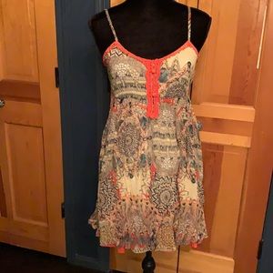 NWT a’reve peacock baby doll dress